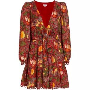 Rhode v neck red mini dress Sz 4